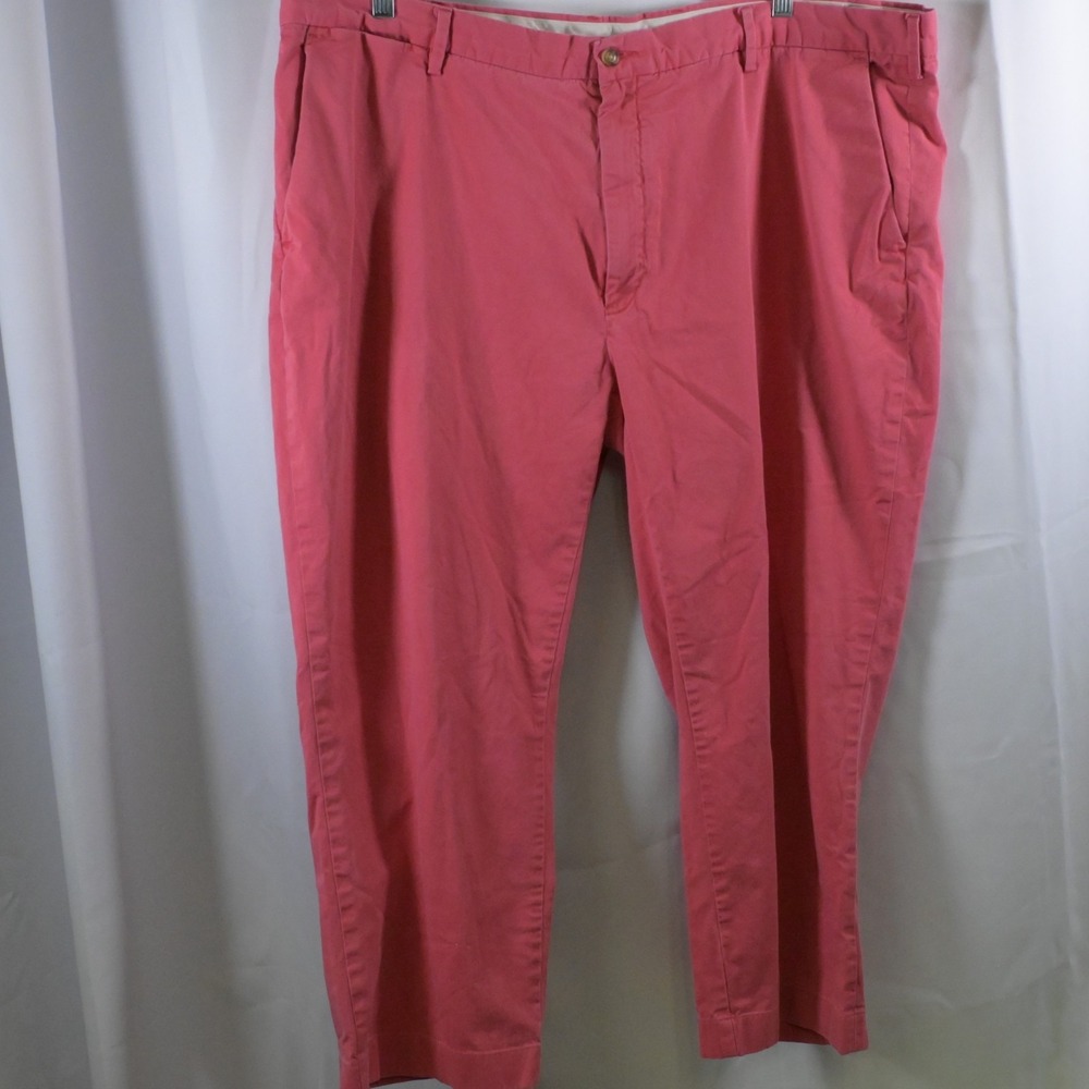 Polo Ralph Lauren Men's Stretch Classic Fit Pink Chino Pants – 46x25 (46x30 tag)